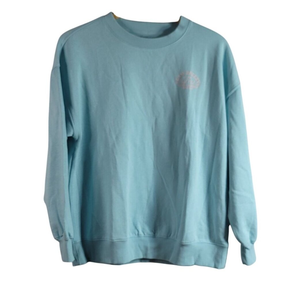 Old Navy SoComfy Sweatshirt Blue XS Pullover Long Sleeve Tunic Length Venice CA